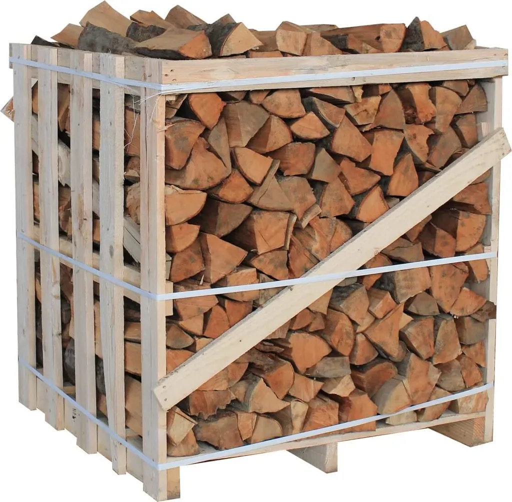 JSM-Brennholz Buche 25 cm – 1,6 SRM / ca. 1 RM – 1 Palette Kaminholz